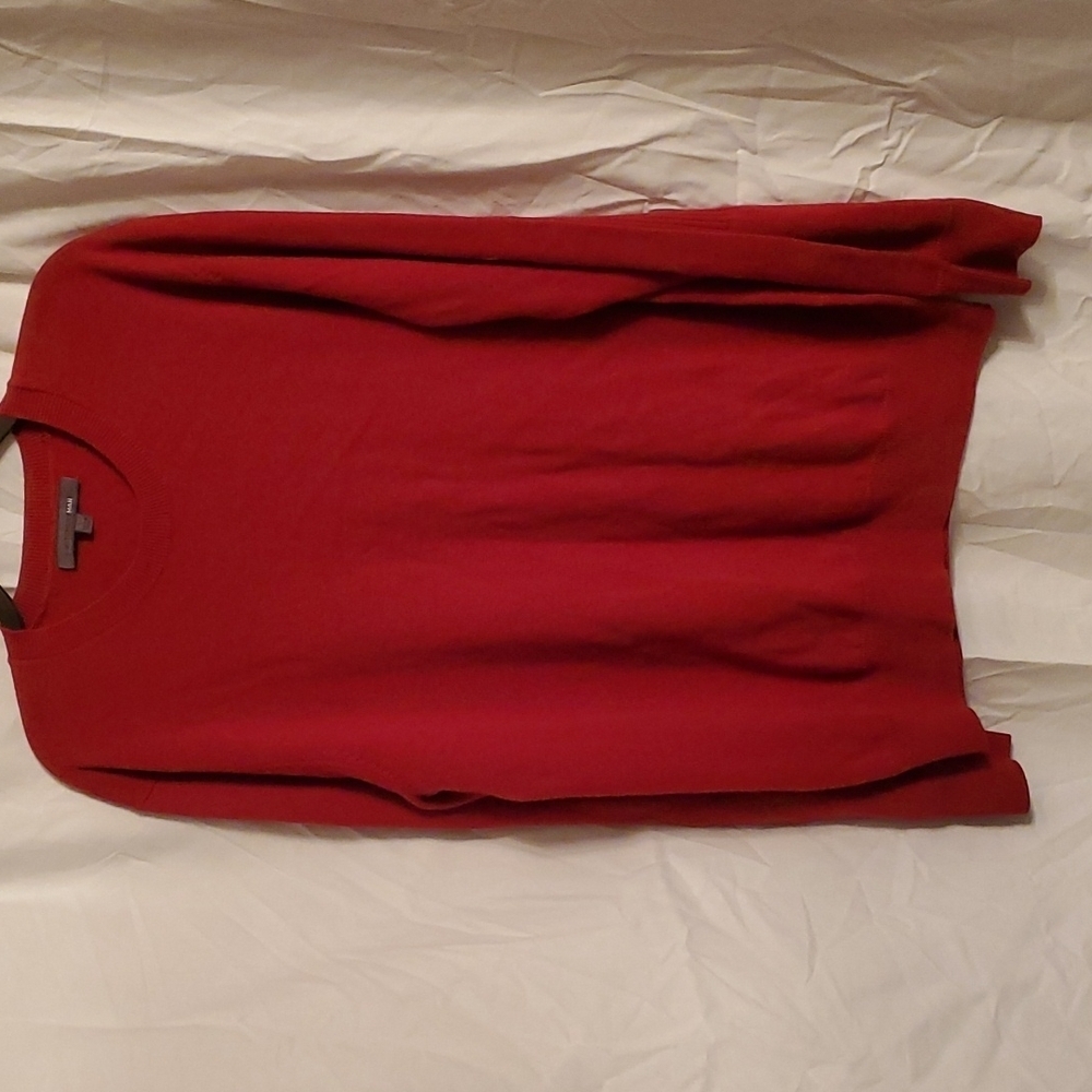 Witchery Man Sweater Size L  Wool Cotton Blend Red
